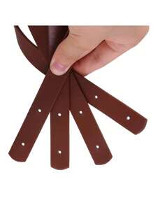 2pcs Handles For Women's Bags Detachable Accessories For Handbags DIY Shoulder Bag Strap With Silver Rivets Tote Bag Handles,Boho Vibes