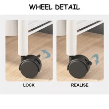 3 /4 Tier Storage Trolley Cart On Wheels Kitchen Bathroom Laundry Rolling Rack - Multicolor - View 7