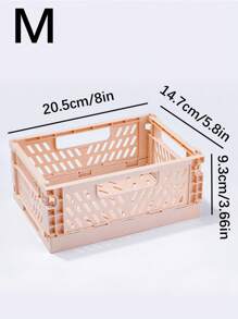 1 件迷你可折叠塑料篮，用于整理和储存，可折叠储物盒，整理箱，珠宝盒，适用于家庭、厨房、卧室、浴室、办公室 - 彩色 - 查看 23