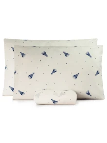 Standard Double Sheet Set Without Elastic With Minimalist Pillowcases 150 Thread Count - 3 Pieces - 聖母 - 查看 1