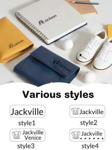 LICVIC 1pc Custom Name Cartoon Signature Stamp, Cartoon Pattern Name Silicone Stamps Personalized, DIY Customized Cartoon Self Inking Name Stamp - Panda - View 5