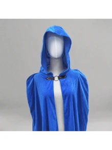 一件中世纪维京风格长款连帽斗篷，深色系连帽超长斗篷，适合所有季节 - 彩色 - 查看 3