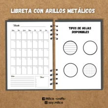 Libreta media carta Ora Ora - Muda Muda - Blanco y Negro - Ver 2