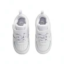 Zapatos de baloncesto NIKE COURT BOROUGH LOW 2 (TDV) para bebés/niños pequeños, de caña baja BQ5453-100 - Blanco - Ver 6