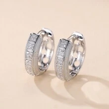 1 par de brincos femininos retrô simples e elegantes, adequados para uso diário