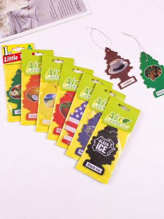 Deodorante per auto naturale alla vaniglia, profumatori d'auto a forma di albero di Natale, accessori per interni auto