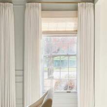 Liz Linen Curtain Custom Linen Drapery Panel For Living Room Bedroom Patio Door,1 Panel - 1 - View 2