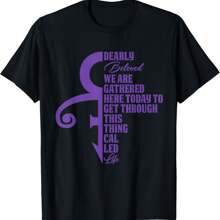Dearly Beloved We Are Gathered Here Today To Get Through T-Shirt4 - Black - View 1