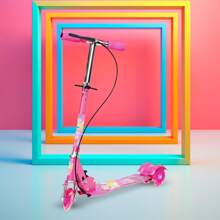 Children's Scooter 3 Wheels With Front Brake LED Light For Outdoor Play - Pink - View 8