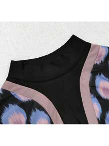 Women Muslim Swimwear Islamic Modest Swimsuit 3 Pieces Full Cover Hijab Long Sleeve Burkini Top Dress + Pants - Black - View 10