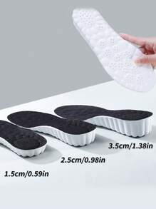 1 双男女通用隐形增高全垫吸汗透气减震鞋配件