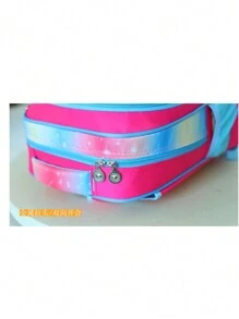 Mochila Niño PrimariaCombo 3 Piezas 3d Luz Led Escolar Lonchera + Lapicera Set Combo Mochila Escolar - B pastel morado pastel - Ver 7