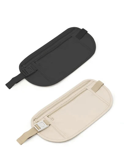 1 件迷你防水防盗隐形跑步腰包多功能超薄旅行手机包男士旅行必备品度假必备品书包露营包夏季腰带夏季包春假包腰包