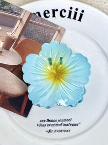 6/4/1 pièce Pince à cheveux à fleur en forme de cœur bouclée pour femmes et adolescentes, pince à cheveux hawaïenne pour cheveux épais de 7,5 cm, accessoire de cheveux de style doux, parfait pour le quotidien, les sorties, les dates, les fêtes et les mariages. Accessoires de cheveux de mode pour la plage, cadeau idéal pour les amies!