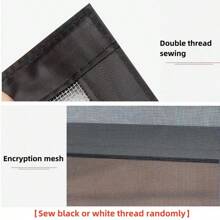1pc Window Screen Mesh, Simple Installation No-Drill Self-Adhesive Type,Anti-Mosquito Insect Screen Window Mesh, Household Screen Window Invisible Mesh[Black]