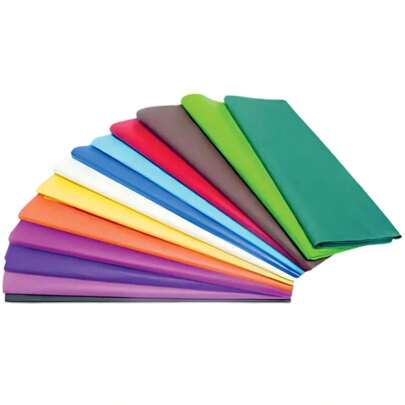 100/200 Folhas Papel Seda Colorido ou Branco Papel Embrulho Presente Roupas Arte Escolar Culinaria
