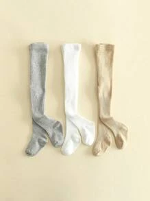 3 件装 女童打底裤 紧身裤 幼儿连裤袜 儿童长筒袜 - 彩色 - 查看 11