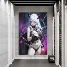 Anime Girl Canvas Wall Art - High-Quality Print For Home & Office Decor, Perfect Gift For Anime Fans, Ideal For Living Room, Bedroom, Kitchen, Perfect For Room Decor - Canvas Painting(帆布畫) - 查看 5