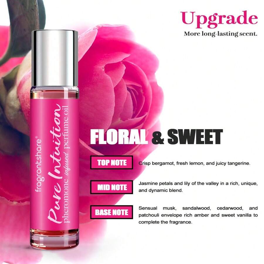 fragrantshare 1瓶10毫升(0.34液盎司)滚珠式信息素香氛精油,升级甜香,持久留香 - Sweet Upgrade - 查看 1