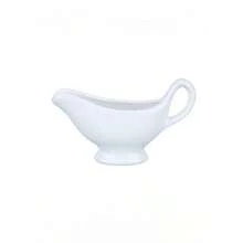 陶瓷肉汁勺、酱汁勺、咖啡奶精、糖罐、牛奶壶、牛排酱汁碟（无把手）重返校园 - 白色 - 查看 11