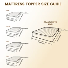 JustLet Mattress Topper - Ultra Plush, Pain-Relieving Pad With Cooling Technology, 8-21 Inch Deep Pocket Design, Luxurious Overfilled Down-Alternative Fill - White - View 4