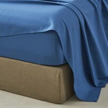 3/4 Piece Home Bed Sheet Set, Soft, Comfortable And Breathable Bedding Set, Hotel Luxury Home Summer Bedding Sheets Twin, 1 Or 2 Pillowcases, 1 Flat Sheet And 1 Fitted Sheet,Room Decor,  Ideal Gift. - 藍色 - 查看 10