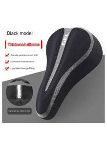 Bicycle Seat Cover, Ultra-Soft Silicone Thickened Folding Bicycle Universal Saddle Cover, Soft Seat Cushion, Mountain Bike Seat Cover