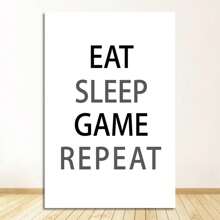 1pc Children Game PS4 Black Game Player Wall Artist Residence Decoration Canvas Painting M24 Nordic Poster Print HD Painting No Frame