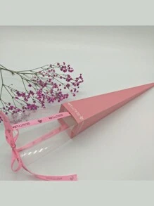 10 piezas, caja de embalaje para ramo de flores, caja individual para clavel, embalaje de flores, caja para rosa, caja de regalo, decoración de flores para el Día de San Valentín, decoración de boda, fiesta de boda, suministros de boda, regalos de boda (sin flores, el color de la cinta de la fuente es aleatorio)