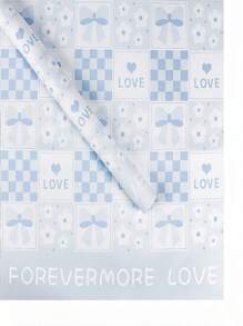 5pcs/10pcs Confession Of Love Bowknot Wrapping Paper, Floral Packaging Material Suitable For Florists, Roses, Crafts, Weddings, Valentine's Day, Mother's Day, Father's Day, Easter, Thanksgiving, Birthday Party And Other DIY Gift Packaging