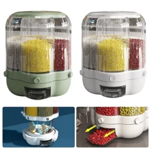 NetHong 9KG Storage Container Rotatable Food Sealed Grain Box Cereal Dispenser Rice Tank - Multicolor - View 10