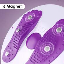 NetHong Waist Twisting Disc, Waist Slimming Balance Rotating Disc Board With Drawstring - Purple - View 9