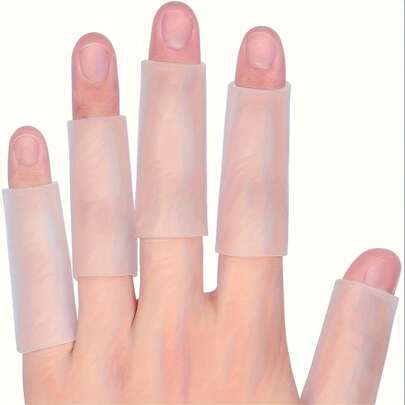 2~8 Gelatin Finger Cots, Trigger Hand Silicone Finger Pad