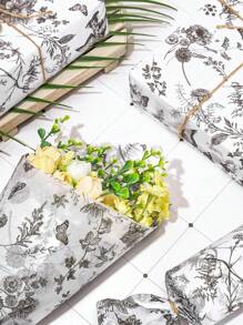 50/20/10 件礼品包装,花鸟春图案,用于花束包装和 DIY 项目,适合生日、派对和婚礼装饰,以及用于礼品袋填充的多用途装饰纸 - 彩色 - 查看 6