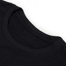T-Shirt Cartoon Game Unisex Shirt 100% Cotton Streetwear - 黑色 - 查看 2
