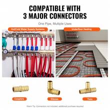 100FT-500FT PEX-B & PEX-A  Pipe 3/4" With Pipe Cutter And Clamp Hot And Cold Compatible Flexible Leakproof And Frostproof Suitable For Water Supply Radiant Floor Heating Solar Heating White & Red & Blue - PEX-B Pipe Red 100 ft Non-oxygen barrier - 查看 6