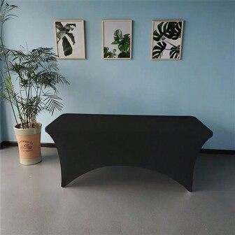 BRISCOES HOMEWARE Mantel elástico de 4/6/8 pies, mantel rectangular elástico lavable, adecuado para fiestas, bodas, banquetes, temporada de graduación y eventos al aire libre