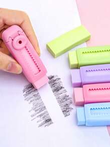2 pièces Gommes rétractables pour étudiants, propres, sans résidu, flexibles
