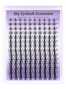 140 حبة هالل متموج من رموش الأرانب الطبيعية الزائفة للنساء، ناعم وكثيف القوام، مثالي للمبتدئات ، أطوال من 8-16 ملم