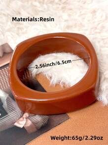 1 件女士复古琥珀色不对称时尚手链，性感大方，适合周年纪念礼物，秋冬季