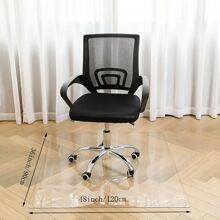 1 pieza Alfombrilla de escritorio de vidrio suave transparente, cubierta de escritorio de PVC resistente al agua y al aceite, fácil de limpiar para escritorio de escuela/aula, mesa de comedor, mesa de café, protector de escritorio de plástico cristal resistente al agua, alfombrilla para silla, alfombrilla antideslizante para piso