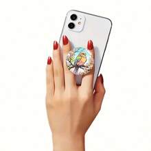 1 pezzo Supporto per telefono cellulare con disegno dipinto di colibrì, supporto universale in plastica per telefono, staffa regolabile, facile da installare e rimuovere, adatto per viaggi di lavoro, viaggi e attività all aperto