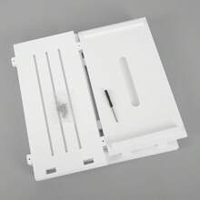 White Slimline Shaker Toilet Cleaning Tidy Box Bathroom Multi Storage Unit Small Back To School - White - View 9