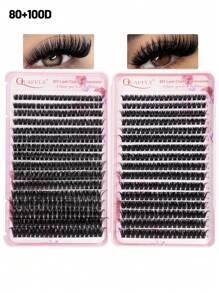 2478Pcs 8-18mm Valentine's Day Eyelash Gift Set D Curl Eyelash Extension Set Includes 4 Tubes Eyelash Book Eyelash Bond And Seal Eyelash Remover Eyelash Applicator Eyelash Curler Individual Eyelash Set, Easy To DIY At Home, Suitable For All Occasions