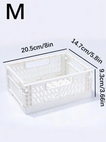 1 件迷你可折叠塑料篮，用于整理和储存，可折叠储物盒，整理箱，珠宝盒，适用于家庭、厨房、卧室、浴室、办公室 - 彩色 - 查看 28