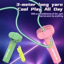1 个发光电线发射器,手持塑料派对道具,非常适合圣诞节和生日的创意节日礼物,具有电线发射功能的酷炫减压玩具 - 彩色 - 查看 3