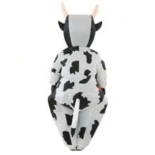 Inflatable Cow Costume, Inflatable Outfit, Role Play Party, Holiday, Halloween Costume, Parade, Carnival Costume, Jumpsuit - White - View 5