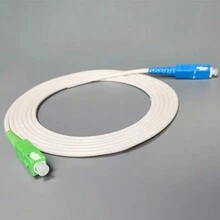 2M Faseroptik Optik Patchkabel Weiß SC/APC-SC/UPC Einzelmodus G657A2 Glasfaserkabel FTTH Faseroptikabel LSZH. 2M/3M/5M/15M Faseroptik Optik Patchkabel Gelb SC/APC-SC/UPC (Kostenloses Adapter)