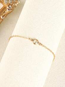 19pcs/1pc Elegant Faux Pearl Butterfly & Star Charm Golden Color Bracelet Set, Suitable For Women Daily Wear, Holiday Gift, Party - Yellow Gold - View 7