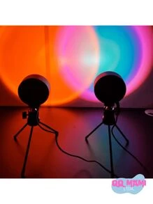 Luminária Projeção Pôr do Sol LED com Tripé - Luz Mágica e Atmosférica, Envio Imediato